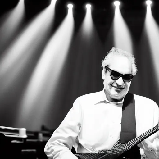 Image similar to Donald Fagen at a casino, XF IQ4, f/1.4, ISO 200, 1/160s, 8K, RAW, unedited, symmetrical balance, in-frame, Facial Retouch