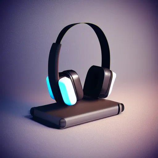 Prompt: headphone stand, futuristic, techno, cyberpunk, product design, 3 d render, concept, fun, swag, cute