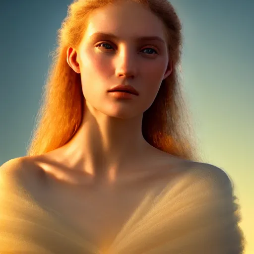 Image similar to photographic portrait of a stunningly beautiful czechoslovakia renaissance female in soft dreamy light at sunset, contemporary fashion shoot, by edward robert hughes, annie leibovitz and steve mccurry, david lazar, jimmy nelsson, breathtaking, 8 k resolution, extremely detailed, beautiful, establishing shot, artistic, hyperrealistic, beautiful face, octane render