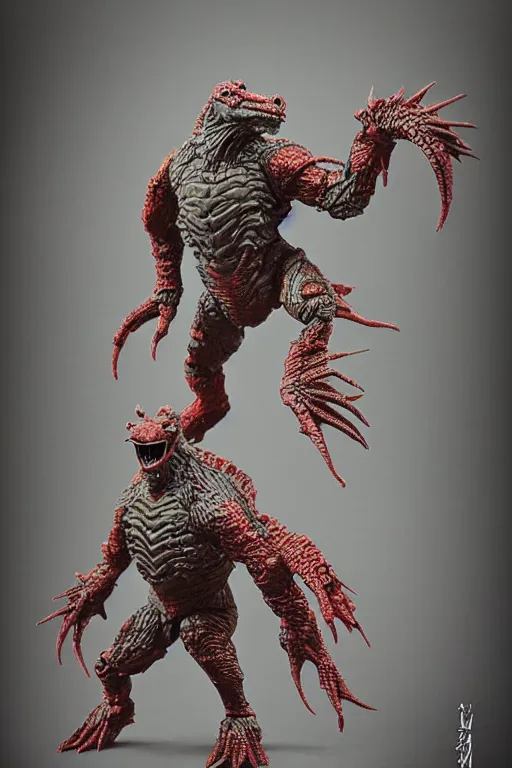Image similar to kaiju action figure portrait by jason edminton