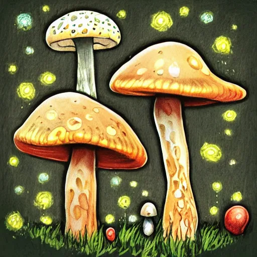 Prompt: magic mushrooms