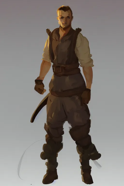 Prompt: character concept art by ian pesty, dramatic lighting