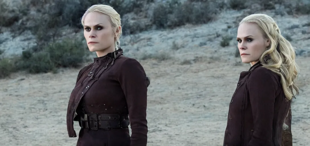 Image similar to a still of Anna Paquin as Dolores in Westworld tv series