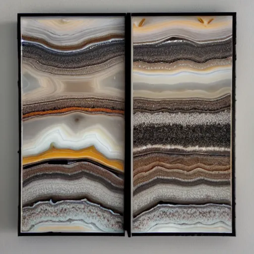 Image similar to banded agate wall backlit