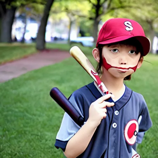 Image similar to Paranoia Agent Lil' Slugger cosplay