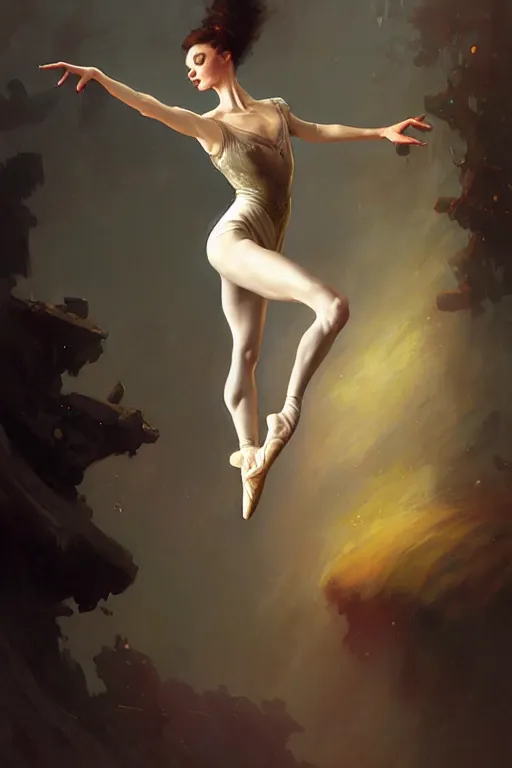 Image similar to giesha prima ballerina by bayard wu, anna podedworna, gaston bussiere, greg rutkowski