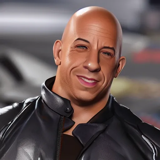 Image similar to vin diesel in hotwheels acceleracers