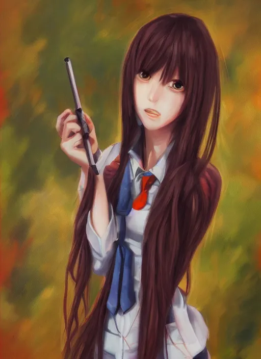 Image similar to malise kurisu, oil painting, cute, hdr, 4 k