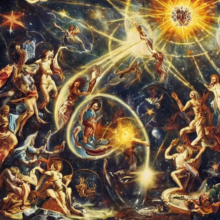 Image similar to the cosmic event at which the unity and the trinity ruptured, creating the false christian god