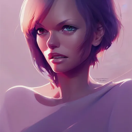 Image similar to pamela anderson, portrait shinkai makoto studio ghibli studio key hideaki anno sakimichan stanley artgerm lau rossdraws james jean marc simonetti elegant highly detailed digital painting artstation pixiv