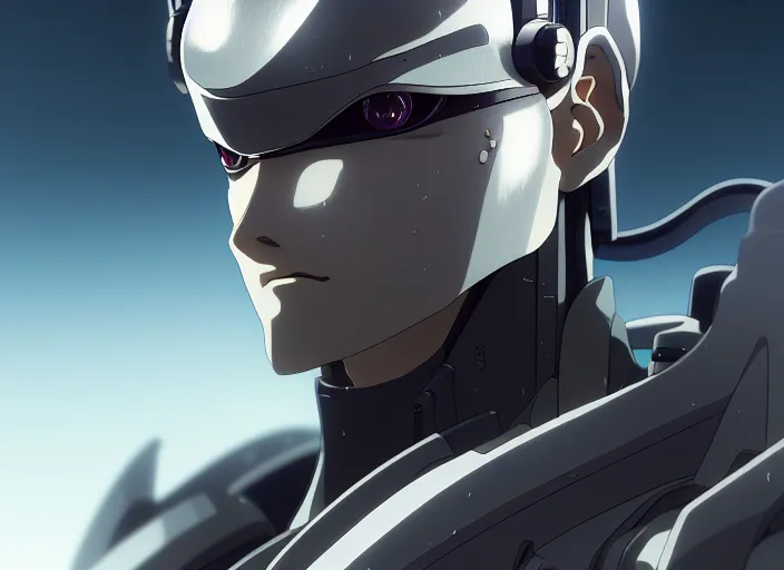 Prompt: a anime portrait of a cyborg ninja, finely detailed features, closeup at the face, sharp focus, perfect art, city background, cinematic lighting, intricate, anime, illustration, artstation, trending on pixiv fanbox, painted by greg rutkowski, studio ghibli, yoji shinkawa, hayao miyazaki, 4 k,