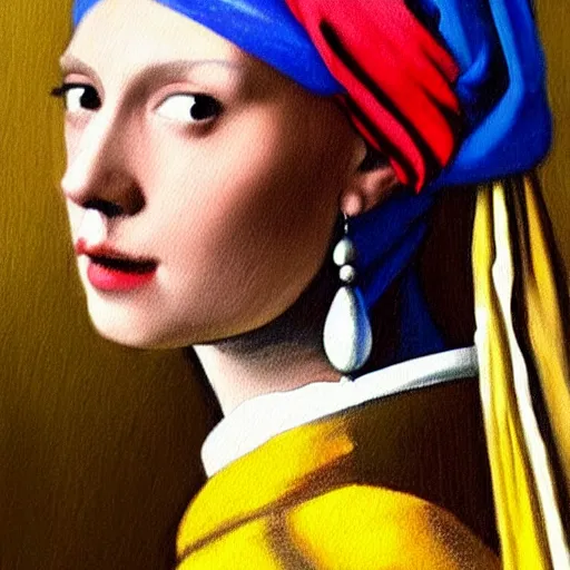 Image similar to painting of Henry Cavill, posed in the style of johannes vermeer girl with a pearl earring painting, hyperrealistic, moody lighting