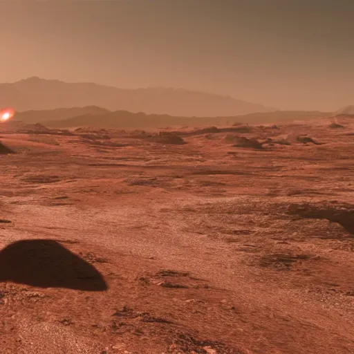 Image similar to photo of Luke skywalker on planet Mars, 8k,