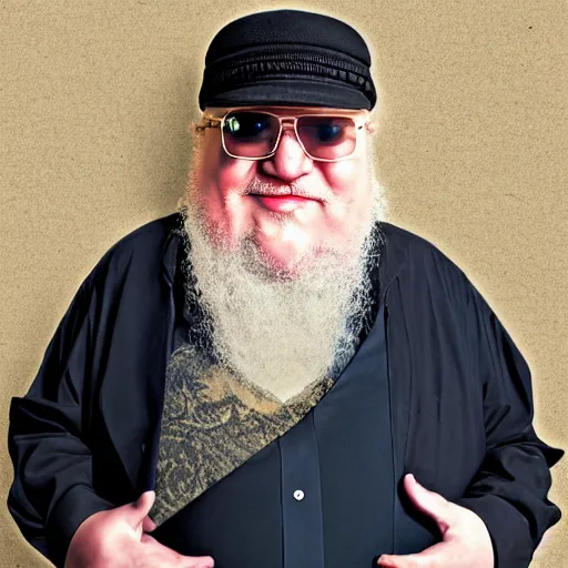Prompt: george rr martin finishing winds of winter
