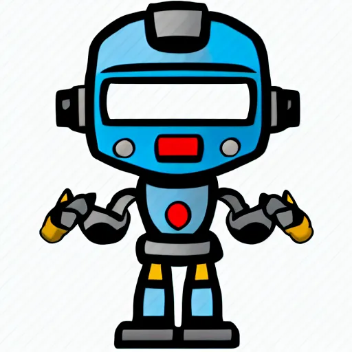 Image similar to a cute solider robot, digital art, iconic icon, 2 d vector logo, cartoon, t - shirt design