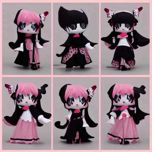 Prompt: cute fumo plush of the dark shadowy group which pulls the strings from the shadows, secret leader girl