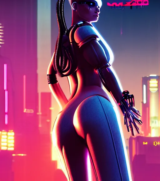 Image similar to cable plugged into cyberdeck, back of head, very beautiful cyberpunk woman, computer, 1 9 7 9 omni magazine cover, style by vincent di fate, cyberpunk 2 0 7 7, 4 k resolution, unreal engine, daz