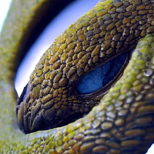 Image similar to close - up of a dragons eye