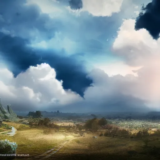 Prompt: a professional photographic view picture of a dream heavenly cloudy blue sky ,photographic filter unreal engine 5 realistic hyperdetailed 8k ultradetail cinematic concept art volumetric lighting, fantasy artwork, very beautiful scenery, very realistic painting effect, hd, hdr, cinematic 4k wallpaper, 8k, ultra detailed, high resolution, artstation