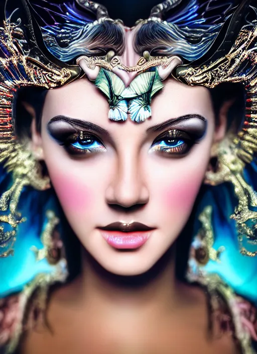 Image similar to photo of a gorgeous young woman in the style of David la chapelle , realistic, sharp focus, 8k high definition, medium format film photography, photo realistic, insanely detailed, intricate, elegant, art by David kostic and stanley lau and artgerm