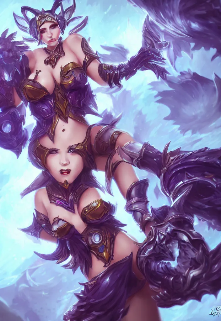 Image similar to New consept arts for katatina from league of legends, fantasy