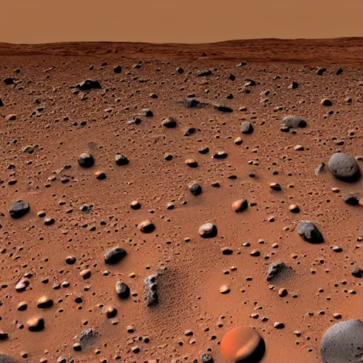 Prompt: a mars terrain, minimalistic, with rocks and craters and a rover, a starry sky, astrophotography