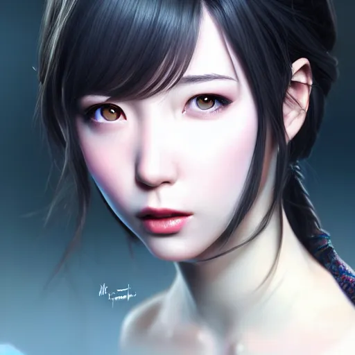 Prompt: Rinoa heartilly fantasy, hyper realistic, highly detailed, digital painting, artstation, illustration, concept art by hyung tae