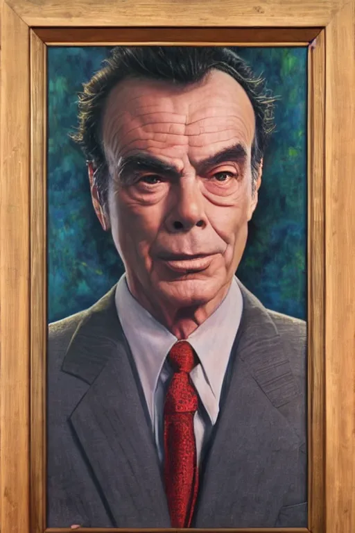 Prompt: beautiful oil painting of dean stockwell in quantum leap by chie yoshii, full body portrait, space, symmetrical face, dramatic lighting