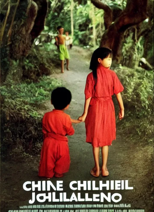 Image similar to poster for an film called the chinese child's journey in the philippine islands, 8 k, hd, photo by slim aarons