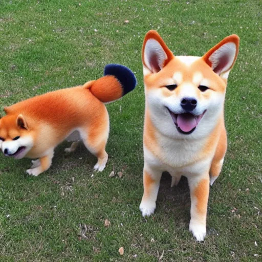 Prompt: shiba inu pokemon