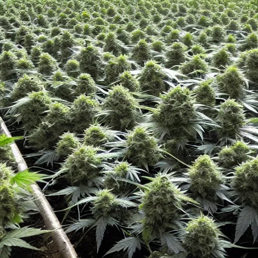 Prompt: cannabis factory in slow motion