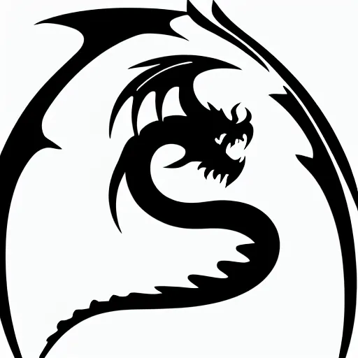 Prompt: dragon logo for a compant