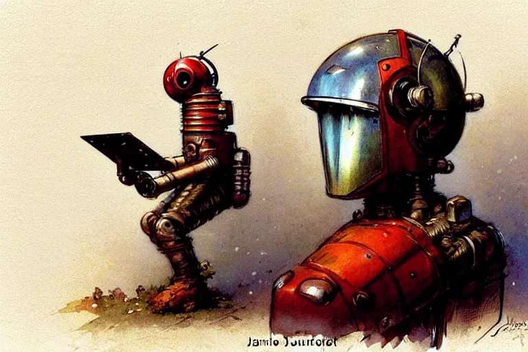 Prompt: adventurer ( ( ( ( ( 1 9 5 0 s retro future robot android porthole window. muted colors. ) ) ) ) ) by jean baptiste monge!!!!!!!!!!!!!!!!!!!!!!!!! chrome red
