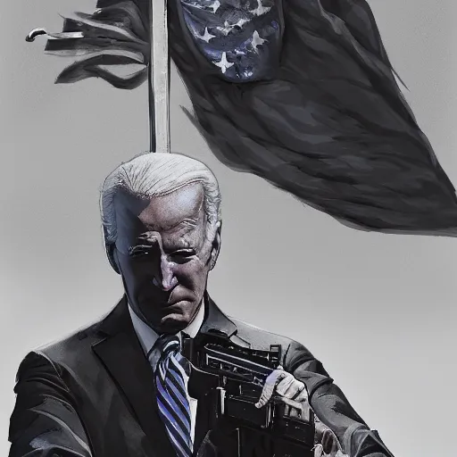 Prompt: joe biden as an evil terrorist, dramatic lighting, cinematic, establishing shot, extremly high detail, photorealistic, cinematic lighting, artstation, style by James Gurney