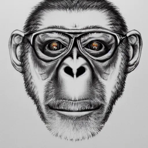 pencil sketch of a monkey man | Stable Diffusion