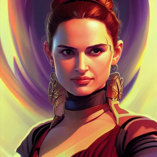 Image similar to padme amidala ( natalie portman ), star wars attack of the clones, game design fanart by concept artist gervasio canda, behance hd by jesper ejsing, by rhads, makoto shinkai and lois van baarle, ilya kuvshinov