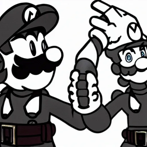 Prompt: super Mario nazi Germany