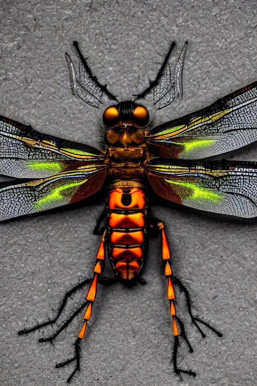 Image similar to a macro photograph of a cyborg dragonfly by adam gor, by javier ruperez, 8 k