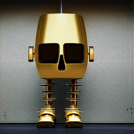 Image similar to hiphop gangsta robot, gold mouth, led screens, expressive, photo realistic, dramatic cinematic lighting, octane render, 4 k, ultra detailed