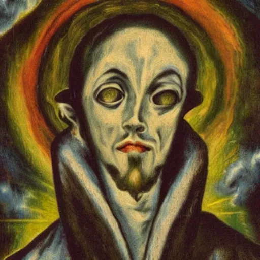 Image similar to El Greco, DMT visions