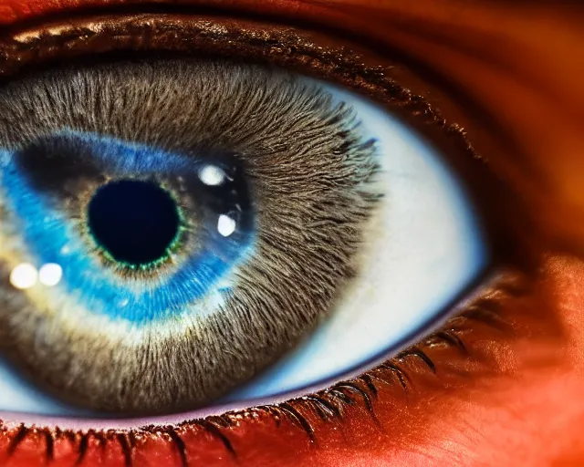 Prompt: extreme close up of the iris of an eye, ultrarealistic art, surrealist, 4K