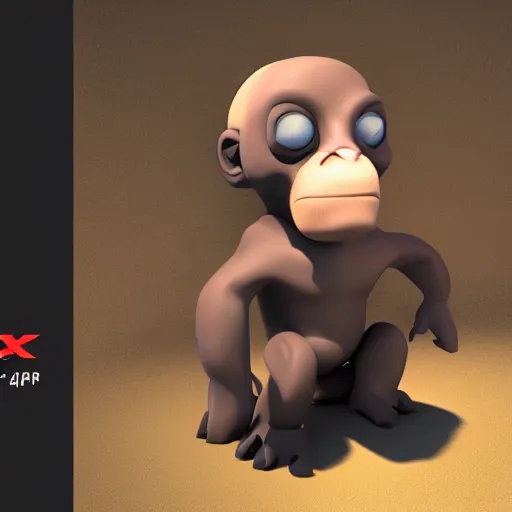 Image similar to if x - men cyclops was a bored ape with laser eyes, 4 k, hyperreal, octane render