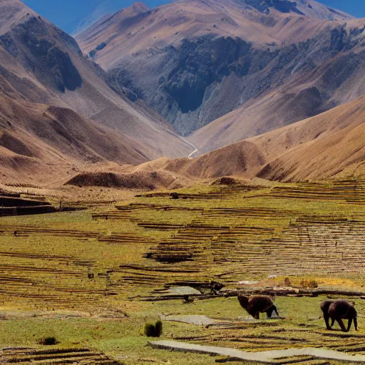 Image similar to beautiful Peruvian Andean landscape