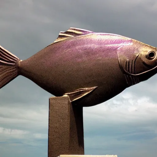 Image similar to fish, but it is a beautiful statue