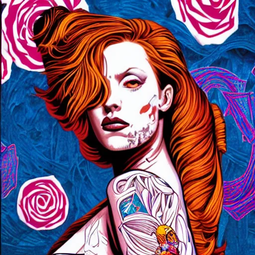 Prompt: Tristan Eaton, Lofi ginger