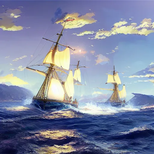 Prompt: Whipping of the Hellespont, realistic, dramatic lighting, by Makoto Shinkai