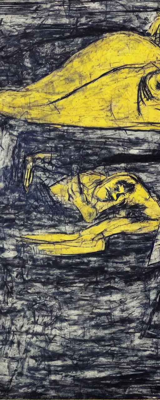 Prompt: nice dream, by bernard buffet and emil nolde, 8 k, trending on artstation