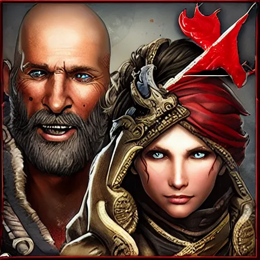 Image similar to divinity original sin 2, div os 2, div 2, group chat icon