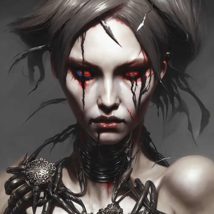 painting of a necro goddess, highly detailed, digital | Stable ...