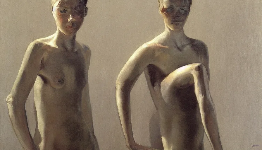 Prompt: painting by borremans, tron, detailed, stunning